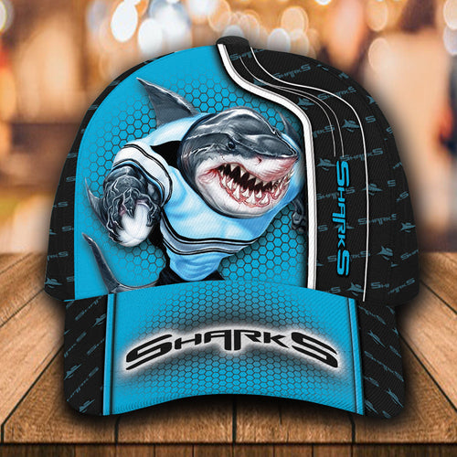 nrl-cronulla-sutherland-sharks-3d-mascost-classic-cap-custom-name