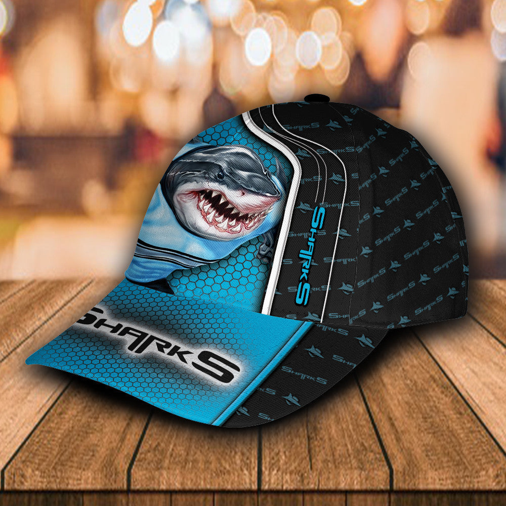 nrl-cronulla-sutherland-sharks-3d-mascost-classic-cap-custom-name