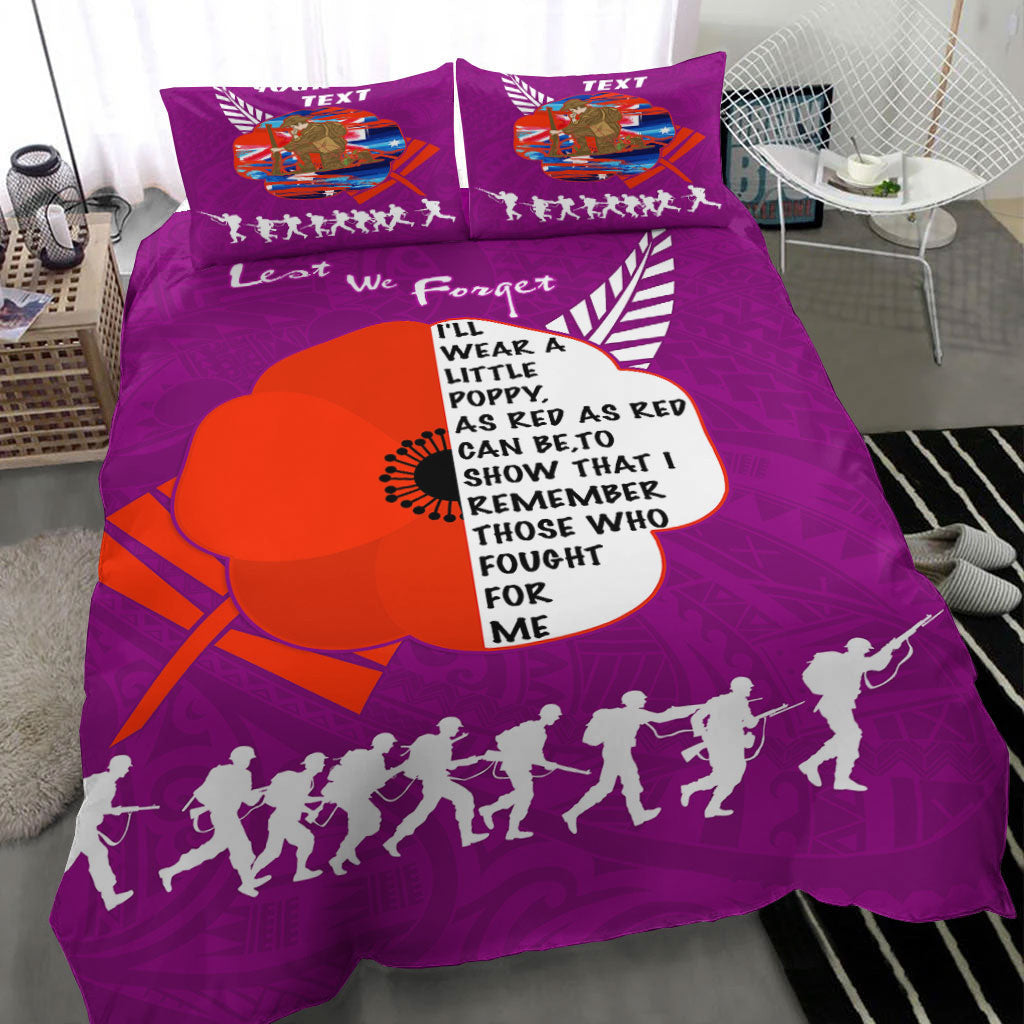 vibehoodie-bedding-set-custom-new-zealand-anzac-red-poopy-purple-bedding-set