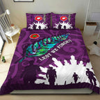 vibehoodie-bedding-set-new-zealand-anzac-walking-in-the-sun-purple-bedding-set
