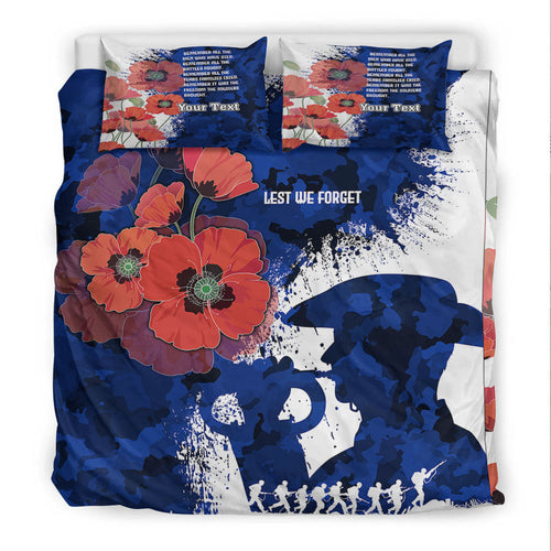 vibehoodie-bedding-set-custom-anzac-day-silhouette-soldier-bedding-set