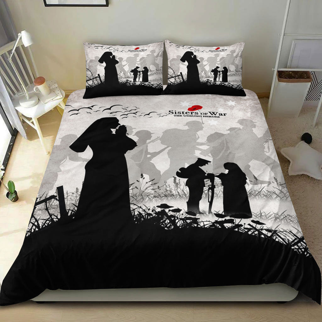 vibehoodie-bedding-set-anzac-day-sisters-of-war-the-unsung-heroes-bedding-set