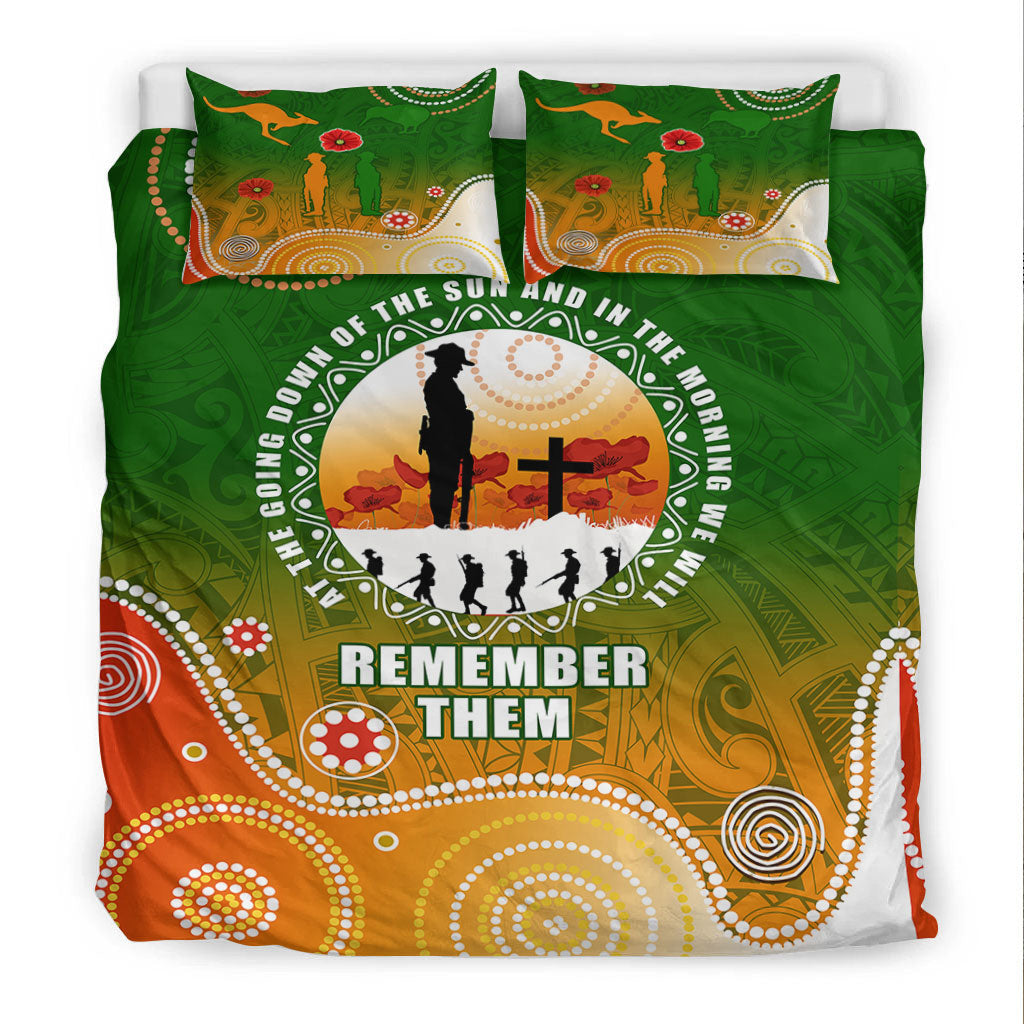 vibehoodie-bedding-set-anzac-new-zealand-maori-australia-indigenous-bedding-set