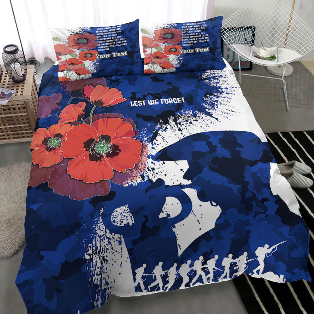 vibehoodie-bedding-set-custom-anzac-day-silhouette-soldier-bedding-set