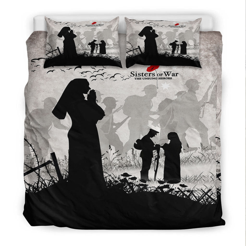 vibehoodie-bedding-set-anzac-day-sisters-of-war-the-unsung-heroes-bedding-set