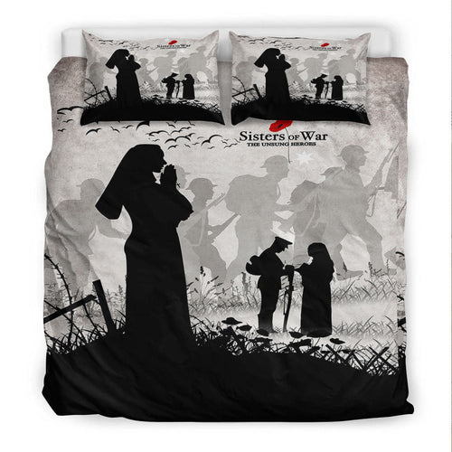 vibehoodie-bedding-set-anzac-day-sisters-of-war-the-unsung-heroes-bedding-set