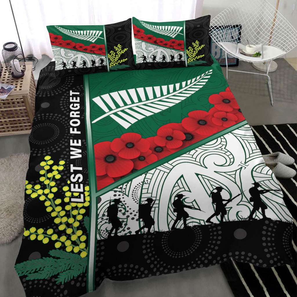 vibehoodie-bedding-set-australia-indigenous-new-zealand-maori-anzac-bedding-set