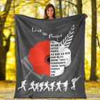 vibehoodie-blanket-new-zealand-anzac-red-poopy-premium-blanket