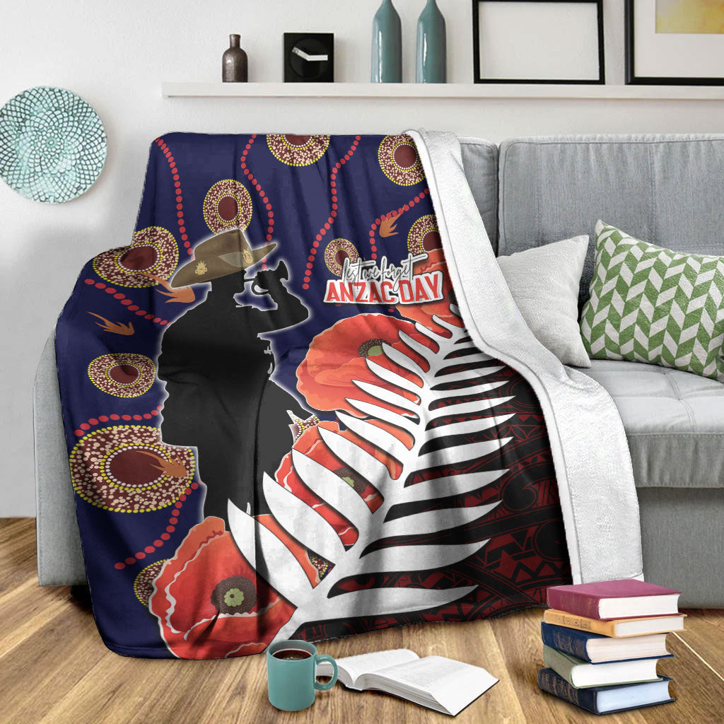 vibehoodie-blanket-anzac-day-fern-poppy-premium-blanket
