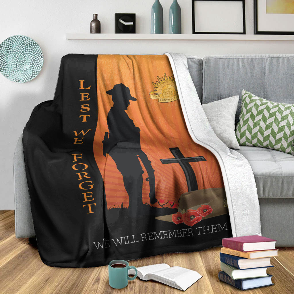 vibehoodie-blanket-anzac-day-lest-we-forget-soldier-standing-guard-premium-blanket