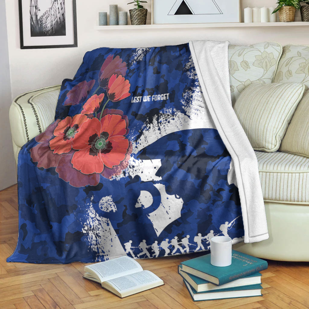 vibehoodie-blanket-custom-anzac-day-silhouette-soldier-premium-blanket