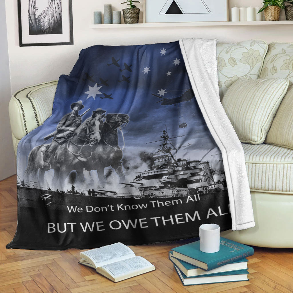 vibehoodie-blanket-anzac-day-australia-light-horse-premium-blanket