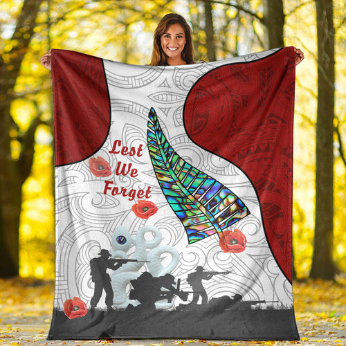 vibehoodie-blanket-custom-new-zealand-anzac-fern-maori-premium-blanket