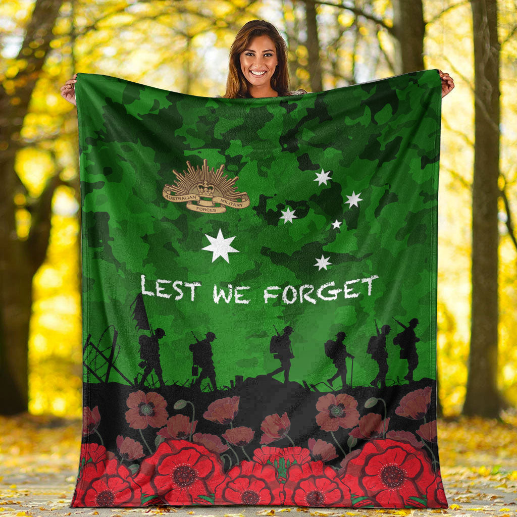 vibehoodie-blanket-australia-anzac-day-camouflage-poppy-premium-blanket