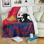 vibehoodie-blanket-australia-anzac-day-soldier-blowing-trumpet-premium-blanket