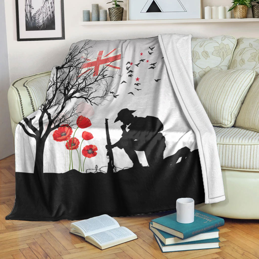 vibehoodie-blanket-new-zealand-anzac-lest-we-forget-remebrance-day-white-premium-blanket