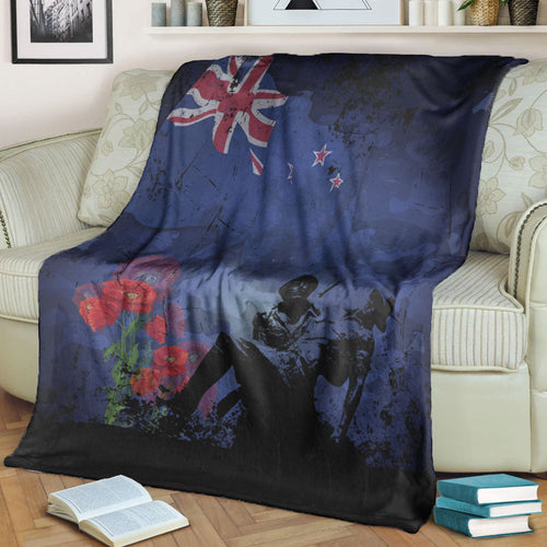 vibehoodie-blanket-new-zealand-anzac-day-soldier-poppy-camouflage-premium-blanket