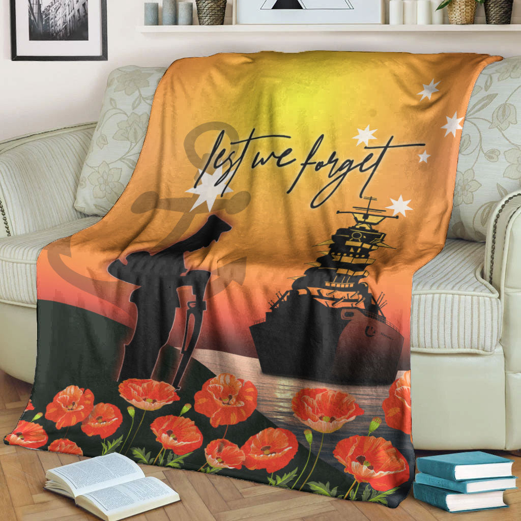 vibehoodie-blanket-anzac-day-navy-soldier-premium-blanket