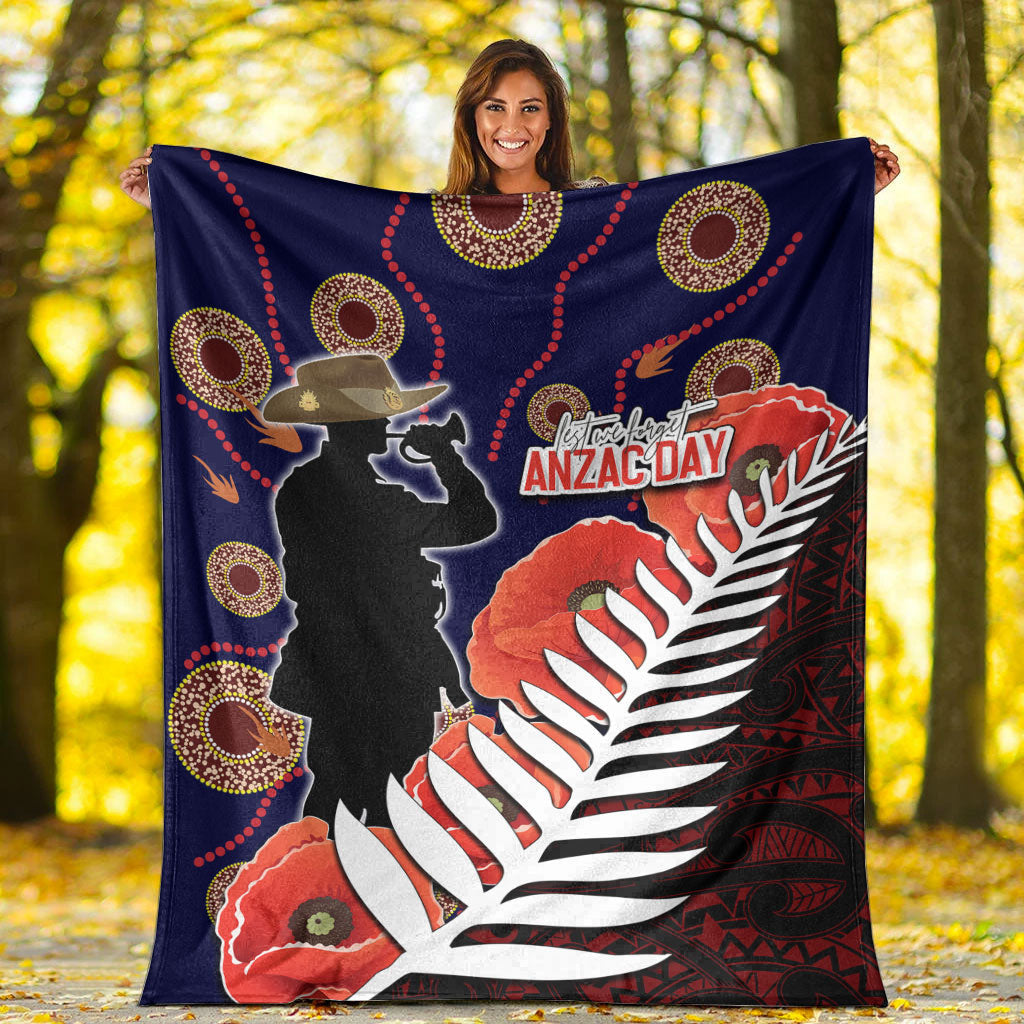 vibehoodie-blanket-anzac-day-fern-poppy-premium-blanket