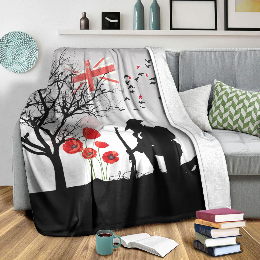vibehoodie-blanket-new-zealand-anzac-lest-we-forget-remebrance-day-white-premium-blanket