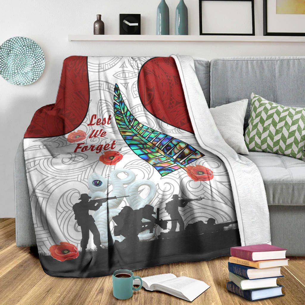 vibehoodie-blanket-custom-new-zealand-anzac-fern-maori-premium-blanket