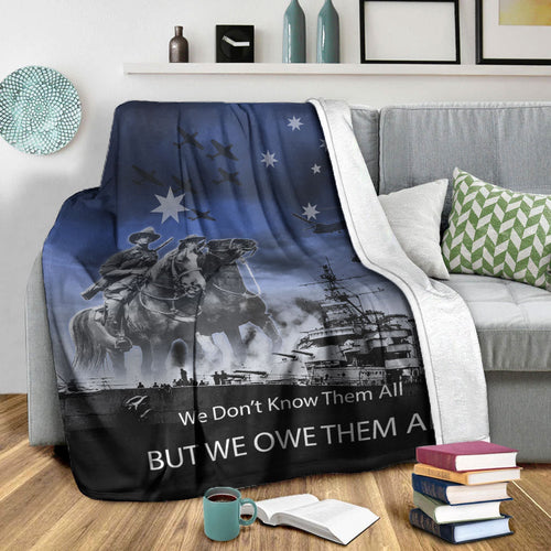 vibehoodie-blanket-anzac-day-australia-light-horse-premium-blanket