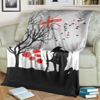 vibehoodie-blanket-new-zealand-anzac-lest-we-forget-remebrance-day-white-premium-blanket