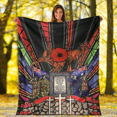 vibehoodie-blanket-anzac-day-lest-we-forget-australia-new-zealand-premium-blanket