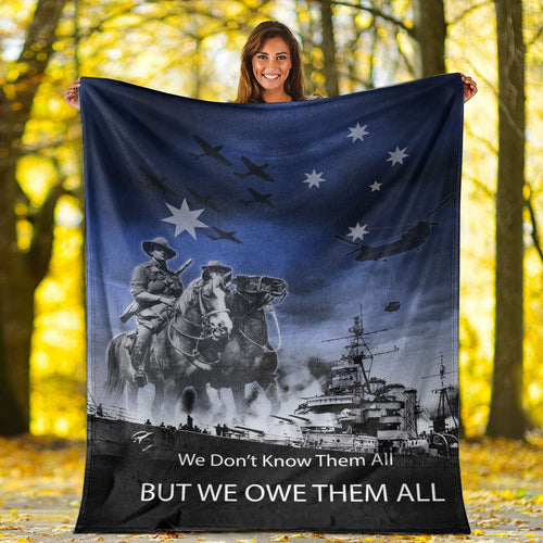 vibehoodie-blanket-anzac-day-australia-light-horse-premium-blanket
