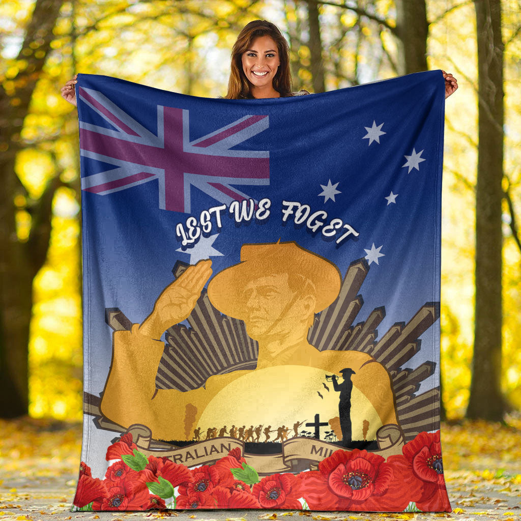 vibehoodie-blanket-australia-anzac-day-soldier-salute-premium-blanket