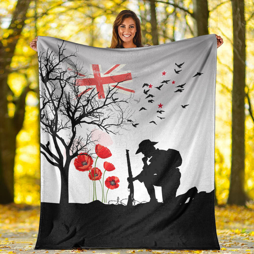 vibehoodie-blanket-new-zealand-anzac-lest-we-forget-remebrance-day-white-premium-blanket