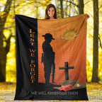 vibehoodie-blanket-custom-anzac-day-lest-we-forget-soldier-standing-guard-premium-blanket