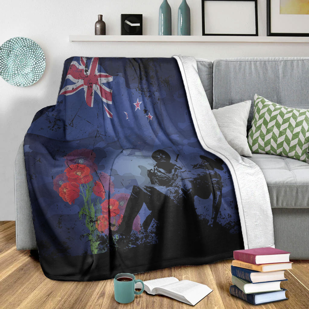 vibehoodie-blanket-new-zealand-anzac-day-soldier-poppy-camouflage-premium-blanket
