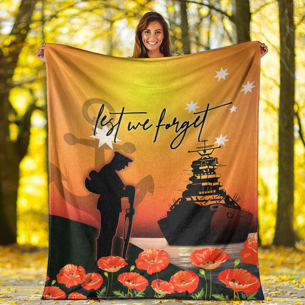 vibehoodie-blanket-anzac-day-navy-soldier-premium-blanket