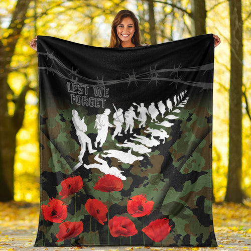 vibehoodie-blanket-new-zealand-anzac-lest-we-forget-poppy-camo-premium-blanket
