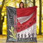 vibehoodie-blanket-australia-indigenous-new-zealand-maori-anzac-red-premium-blanket