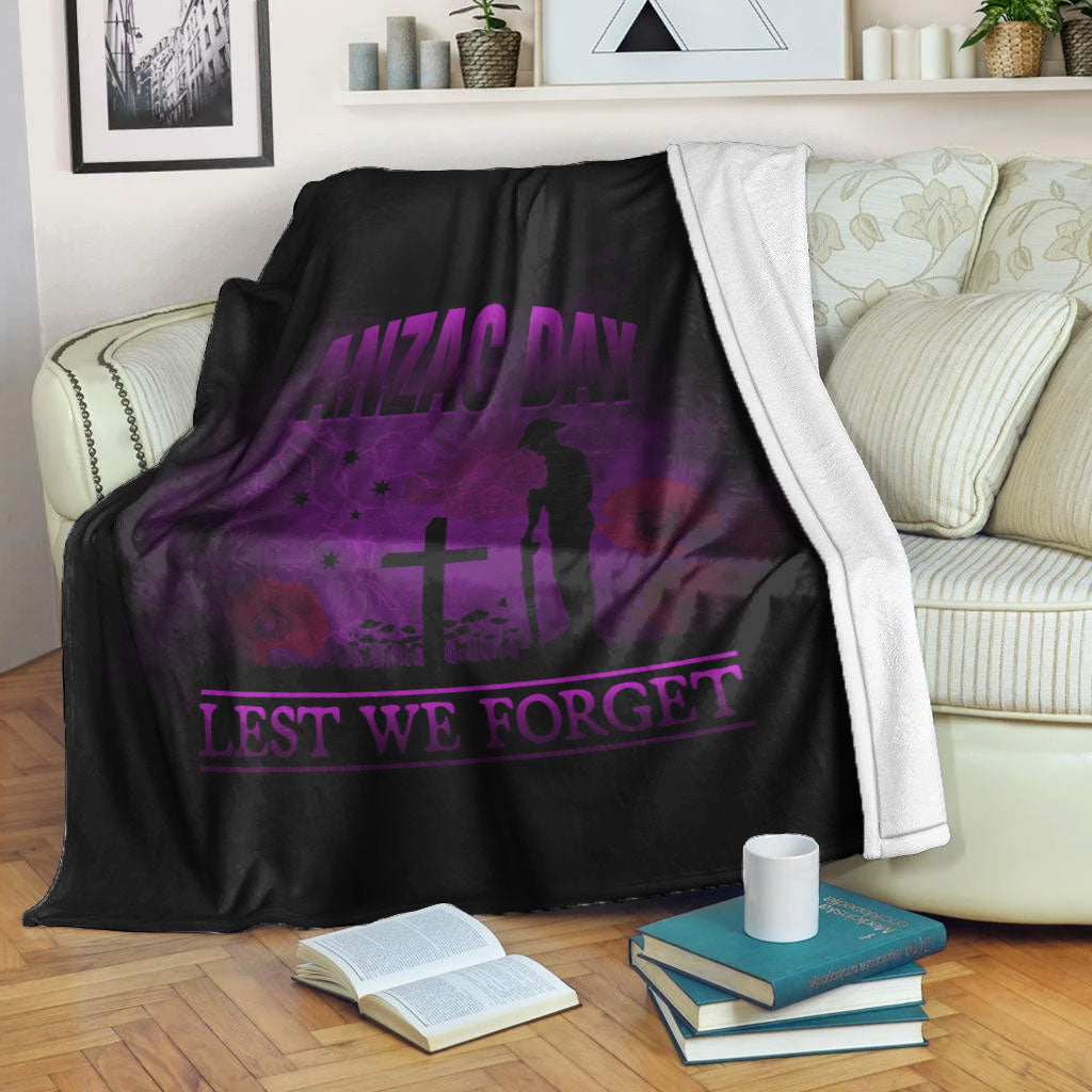 vibehoodie-blanket-anzac-day-remember-australia-new-zealand-purple-premium-blanket