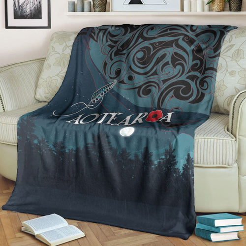 vibehoodie-blanket-new-zealand-paua-silver-fern-poppy-premium-blanket