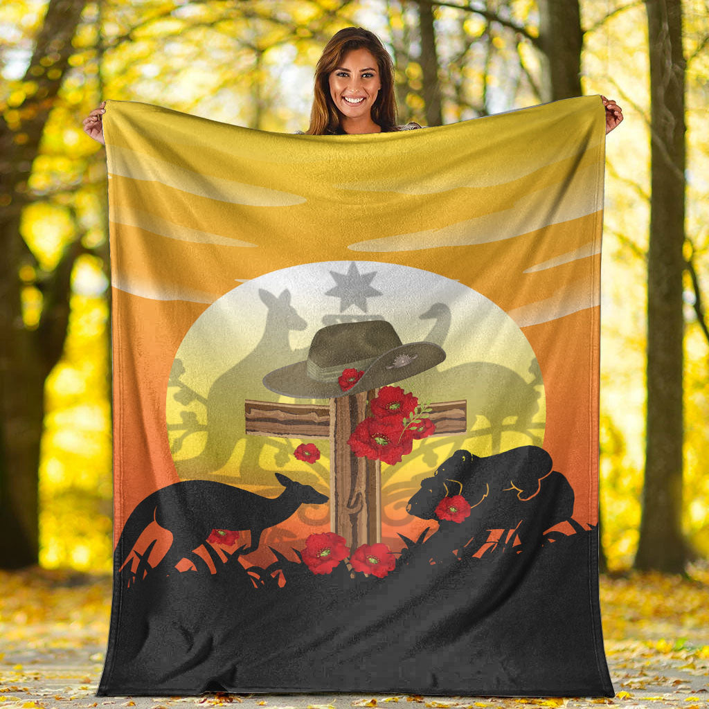vibehoodie-blanket-anzac-day-lest-we-forget-animal-premium-blanket