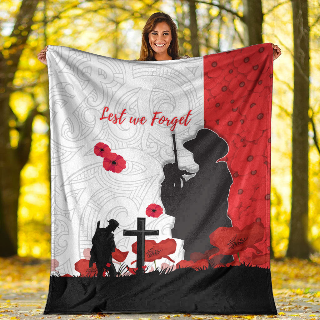 vibehoodie-blanket-custom-new-zealand-anzac-lest-we-forget-premium-blanket