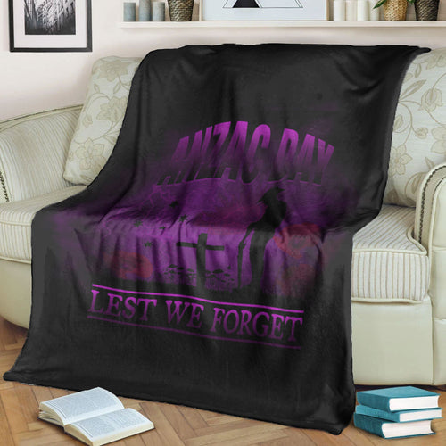 vibehoodie-blanket-anzac-day-remember-australia-new-zealand-purple-premium-blanket