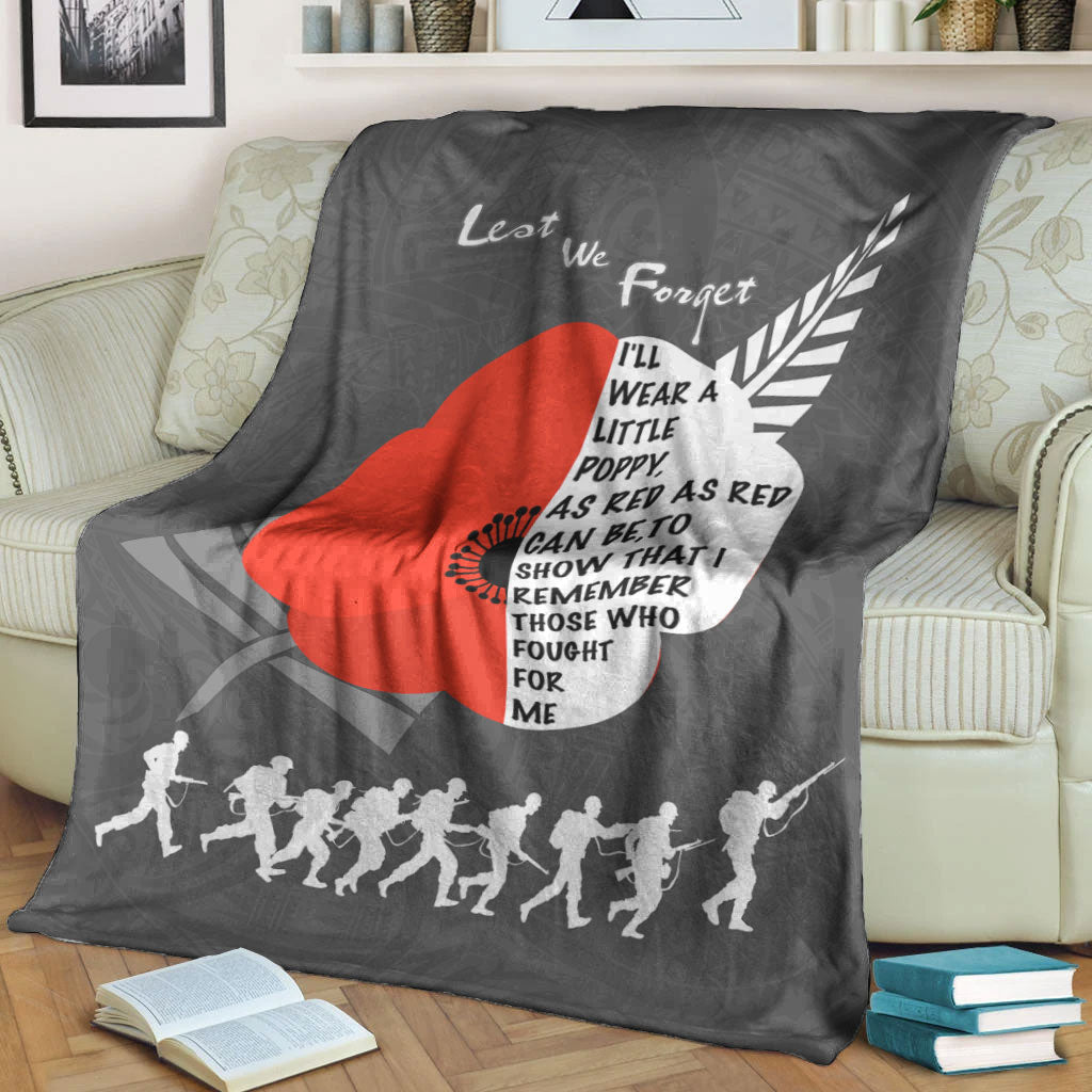 vibehoodie-blanket-custom-new-zealand-anzac-red-poopy-premium-blanket