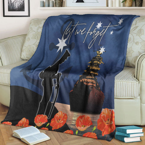 vibehoodie-blanket-anzac-day-navy-blue-premium-blanket