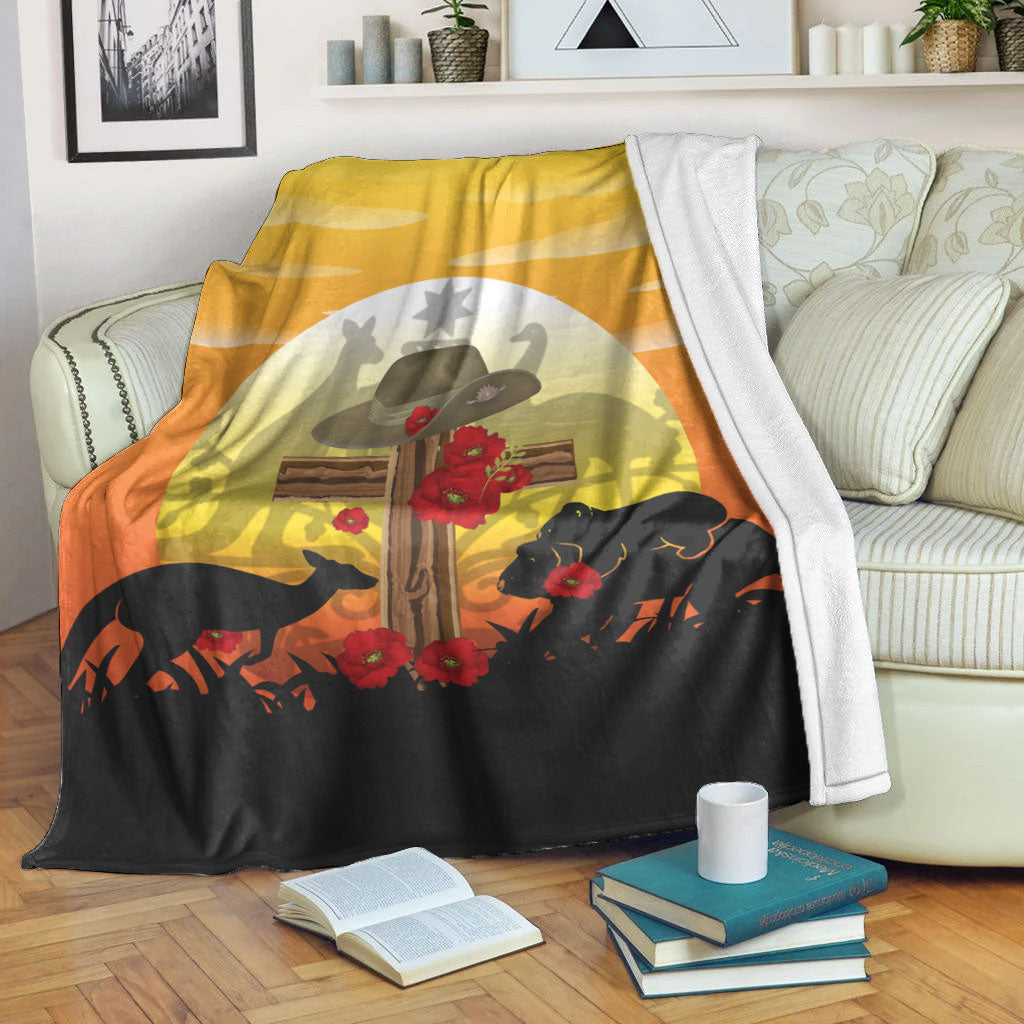 vibehoodie-blanket-anzac-day-lest-we-forget-animal-premium-blanket