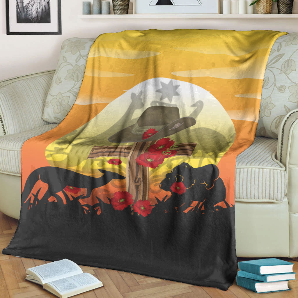 vibehoodie-blanket-anzac-day-lest-we-forget-animal-premium-blanket