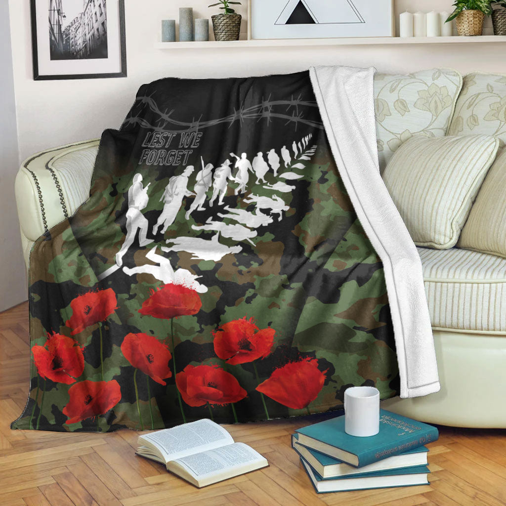 vibehoodie-blanket-new-zealand-anzac-lest-we-forget-poppy-camo-premium-blanket