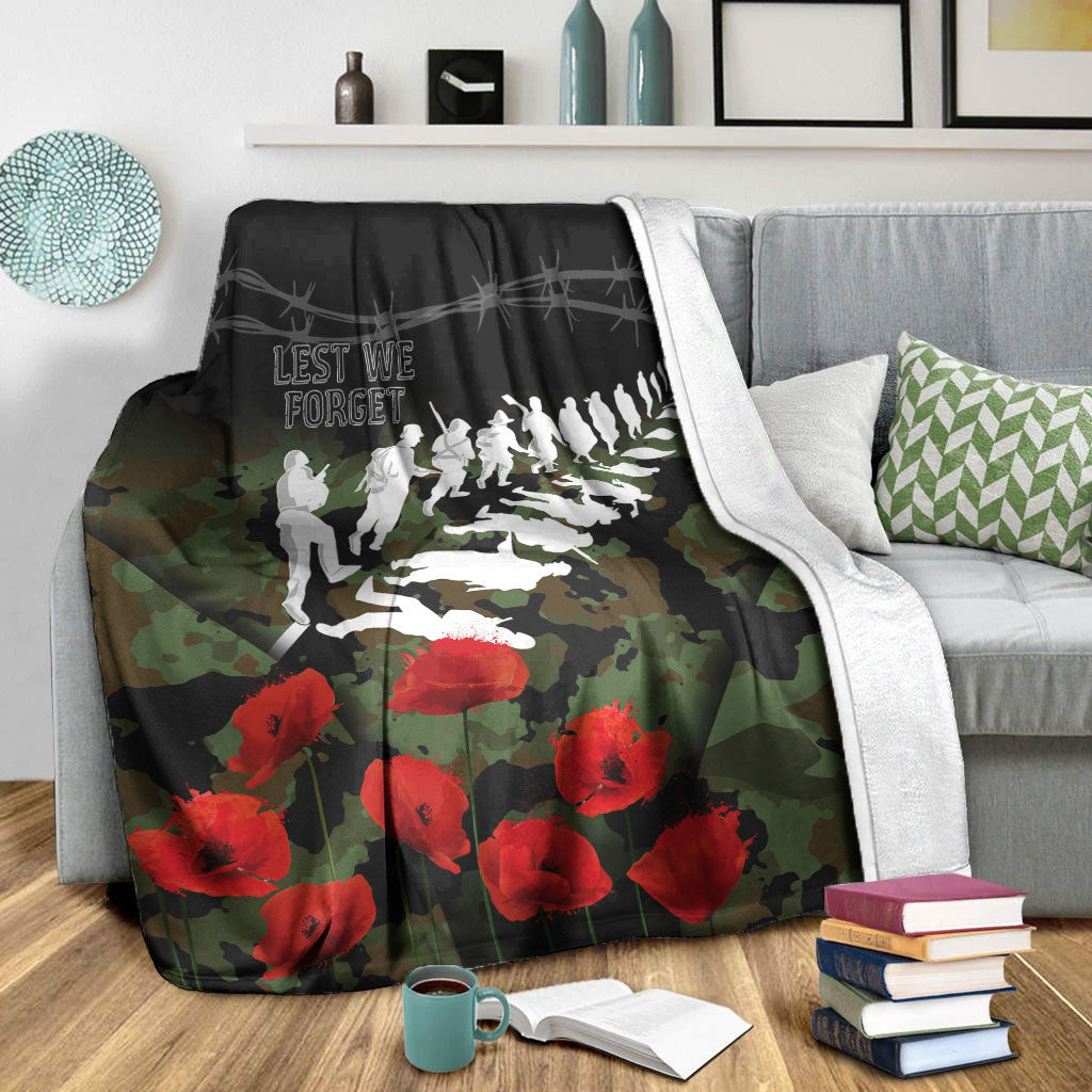 vibehoodie-blanket-new-zealand-anzac-lest-we-forget-poppy-camo-premium-blanket