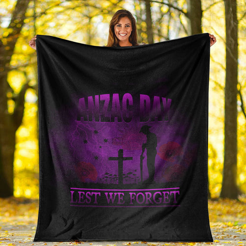 vibehoodie-blanket-anzac-day-remember-australia-new-zealand-purple-premium-blanket