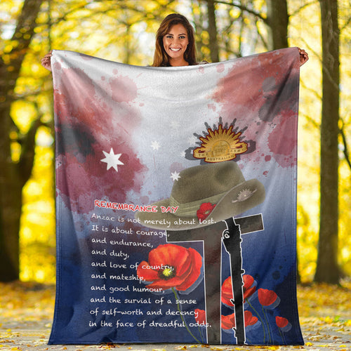 vibehoodie-blanket-custom-anzac-day-remembrance-day-qoute-premium-blanket