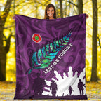 vibehoodie-blanket-new-zealand-anzac-walking-in-the-sun-purple-premium-blanket